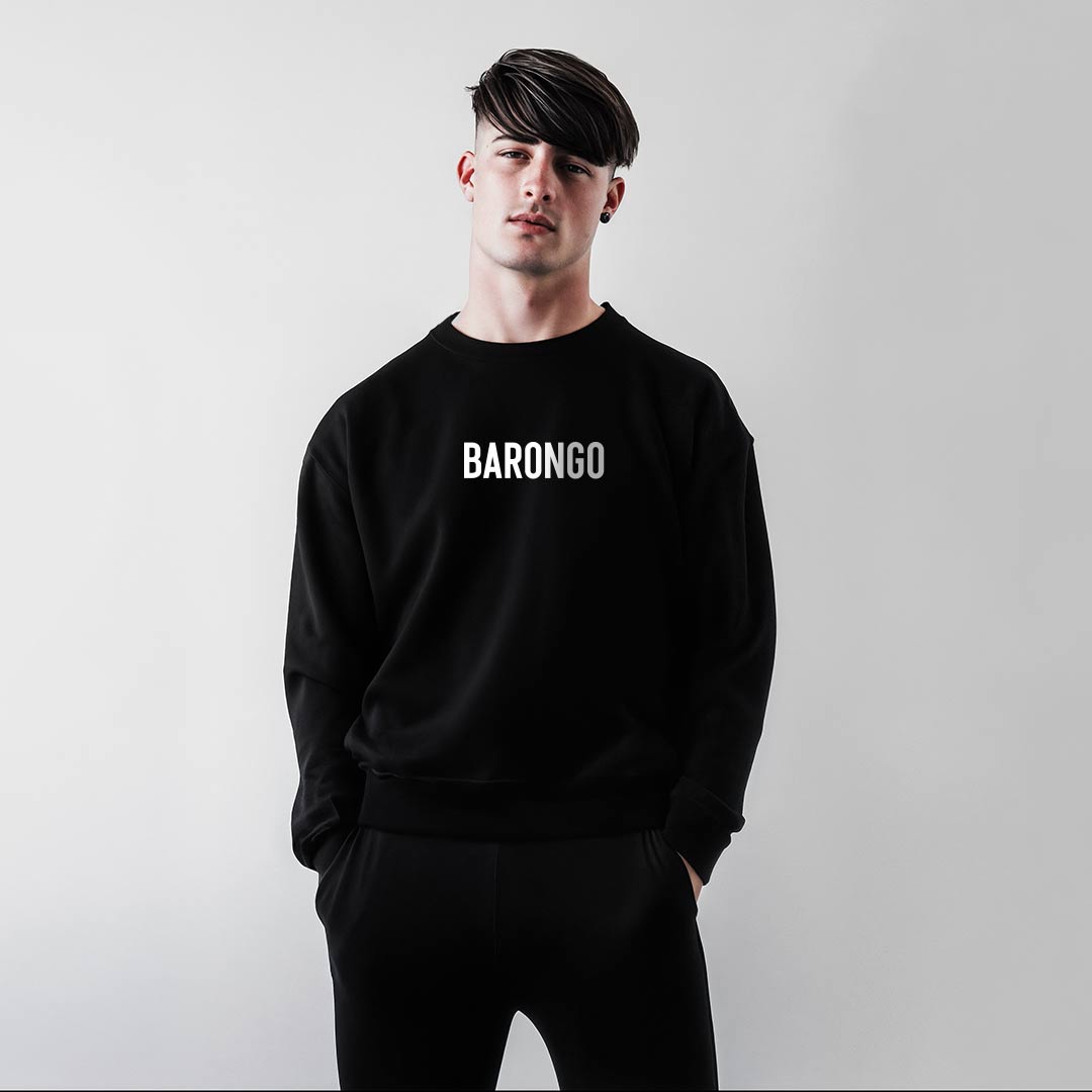 Sweatshirt Herren schwarz Barongo