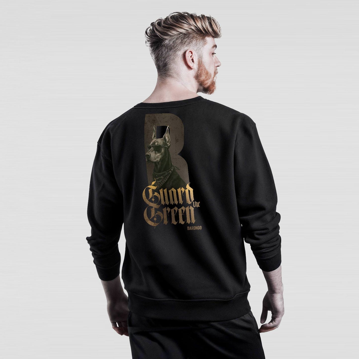 Sweatshirt Herren schwarz Doperman