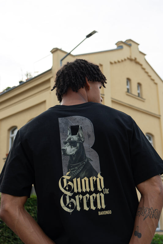 T-Shirt Herren schwarz Doperman