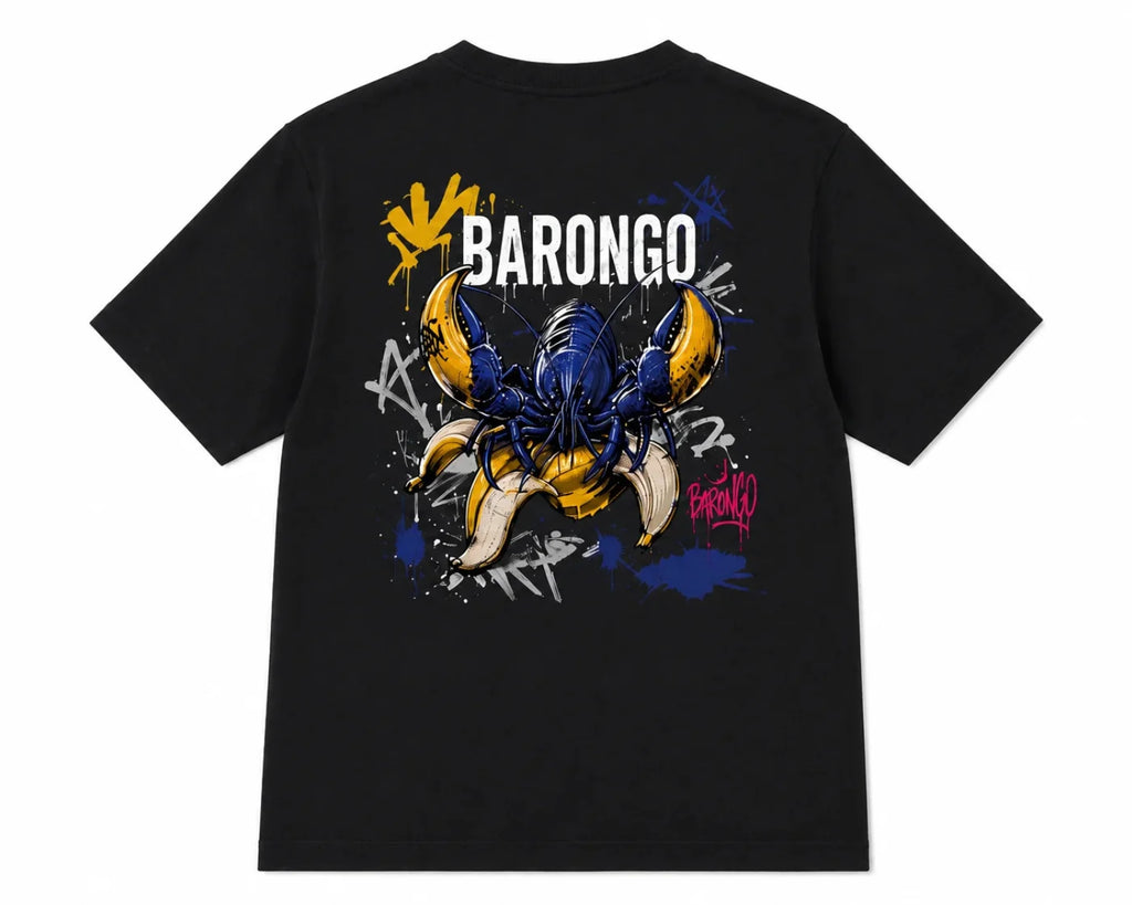 Barongo T-shirt Banana Blue Lobster