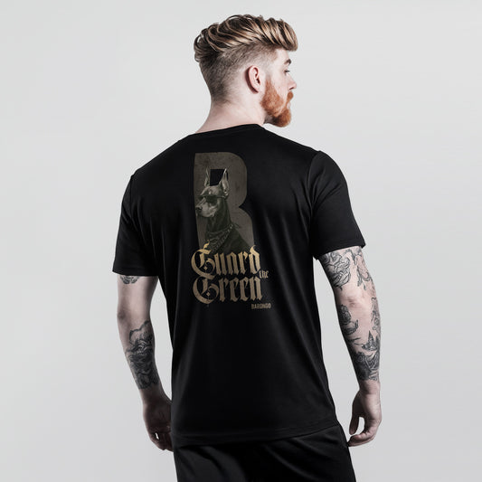 T-Shirt Herren schwarz Doperman